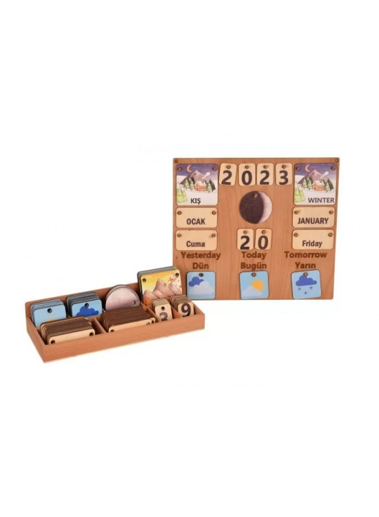 Montesorri Takvimi Türkçe - İngilizce