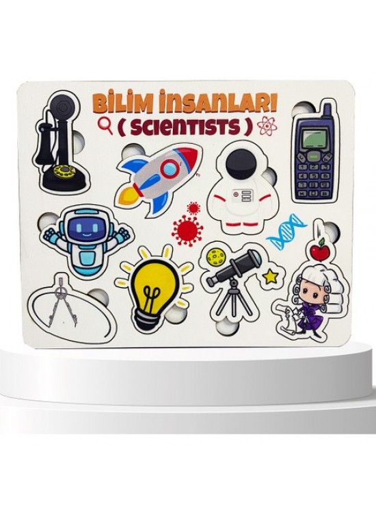 Moon Beavers Bilim İnsanları - 1 Ahşap Eğitici Oyun