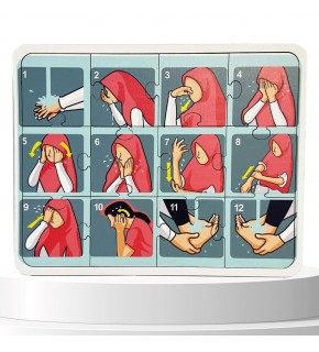 Moon Beavers İslami Öğreniyorum Puzzle Kız Abdest