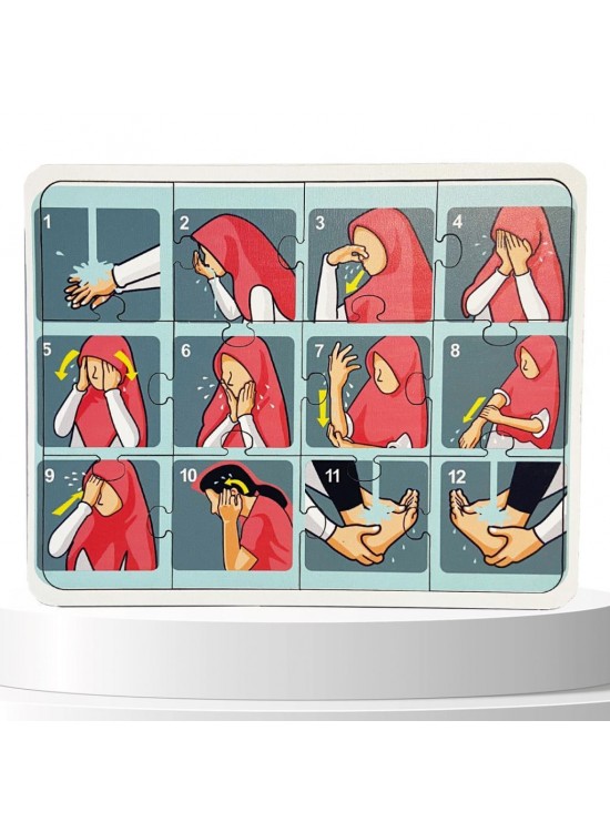 Moon Beavers İslami Öğreniyorum Puzzle Kız Abdest