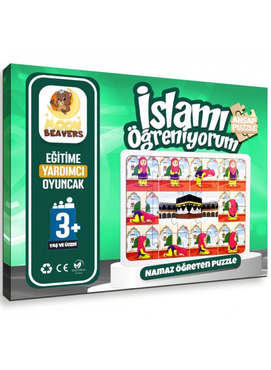 Moon Beavers İslamı Öğreniyorum Puzzle Serisi - 4 Erkek Abdest