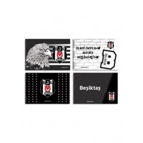 Mor Hazır Kaplık Defter Kabı Beşiktaş PP Metalize A4 (1 Adet)