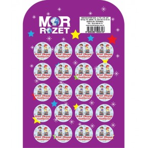 Mor Rozet Artık Okuyup Yazabiliyorum (1 Adet)