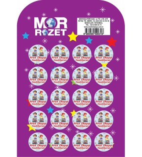 Mor Rozet Artık Okuyup Yazabiliyorum (1 Adet)