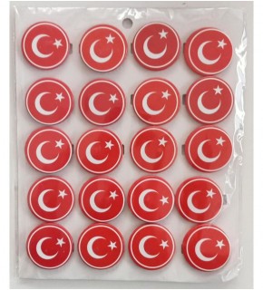 Mor Rozet Ay Yıldız (1 Adet)