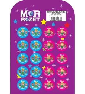 Mor Rozet Ben Okuyorum (1 Adet)