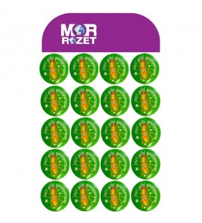 Mor Rozet İnci Gibi Yazıyorum (1 Adet)