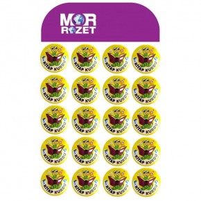 Mor Rozet Kitap Kurdu  (1 Adet)