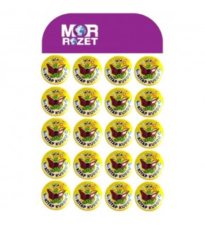 Mor Rozet Kitap Kurdu  (1 Adet)