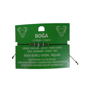 Mor Toys Mavi Doğal Burç Bileklik (1 Adet)