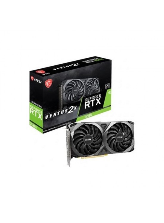 Msi GeForce RTX3060 Ventus 2x OC 12GB 192Bit GDDR6 Ekran Kartı (GeForce RTX 3060 Ventus 2x 12G OC)