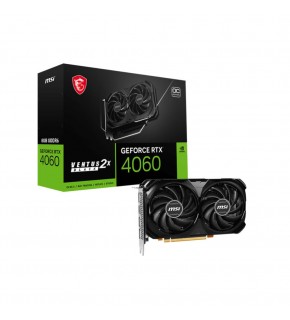 Msi GeForce RTX4060 VENTUS 2X BLACK 8GB OC GDDR6 DLSS 3 128 Bit Ekran Kartı