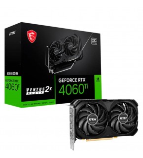 Msi GeForce RTX4060Ti VENTUS 2X BLACK 8GB OC GDDR6 128 Bit DLSS 3 Ekran Kartı