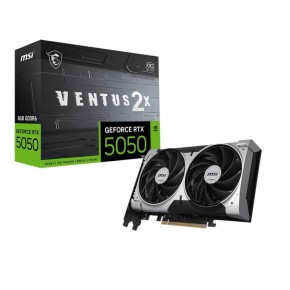 Msı GeForce RTX5050 Ventus 2X OC 8G 8GB GDDR6 128 Bit DLSS 4 Ekran Kartı