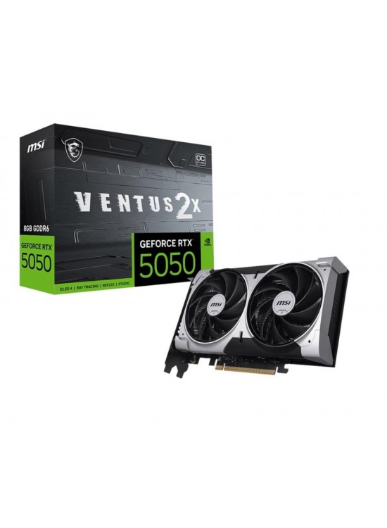 Msı GeForce RTX5050 Ventus 2X OC 8G 8GB GDDR6 128 Bit DLSS 4 Ekran Kartı