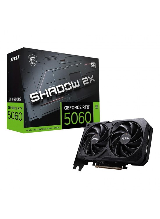 Msi GeForce RTX5060 8G SHADOW 2X OC MAX 8GB GDDR7 128 Bit DLSS 4 Ekran Kartı Msi GeForce RTX5060 8G SHADOW 2X OC MAX 8GB GDDR7 128 Bit DLSS 4 Ekran Kartı