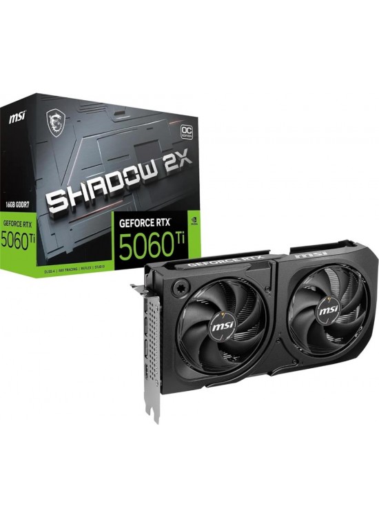 Msi GeForce RTX5060TI 16gb Shadow 2x Oc Plus 128bi·t Gddr7 HDMI Dp Gaming (Oyuncu) Ekran Kartı