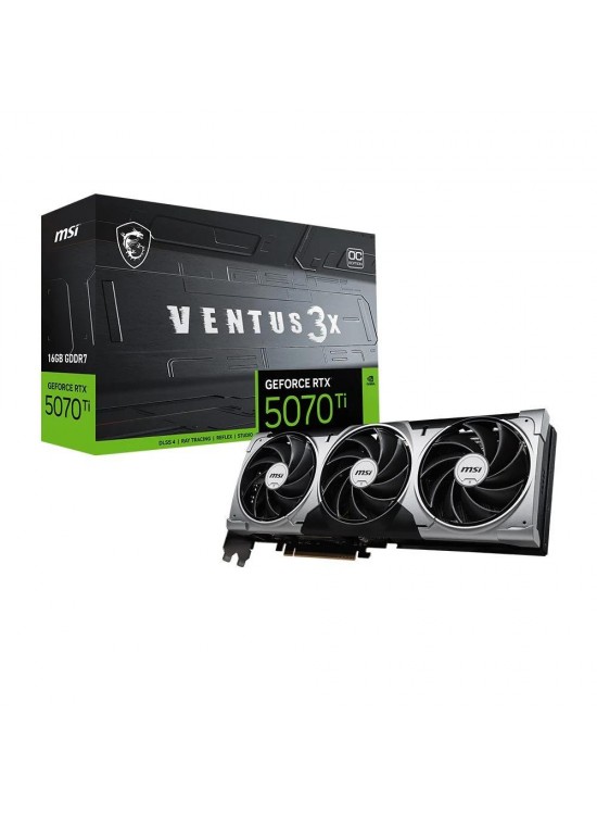 Msi GeForce RTX5070TI 16G VENTUS 3X OC 16GB GDDR7 256 Bit DLSS 4 Ekran Kartı