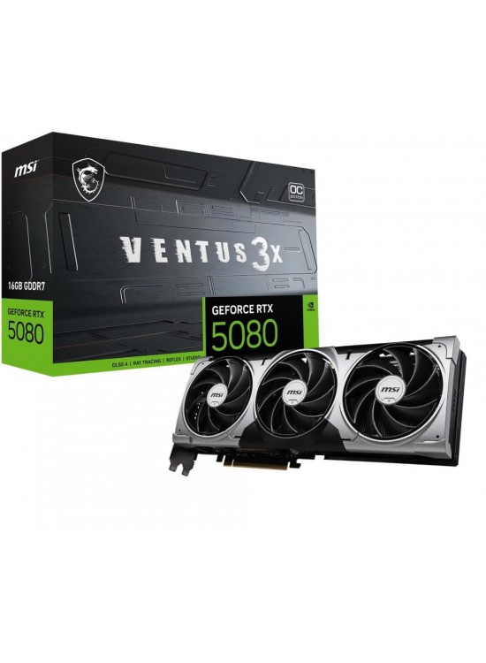 Msi GeForce RTX5080 16GB GDDR7 PCI Express 5.0 16G VENTUS 3X OC Ekran Kartı Msi GeForce RTX5080 16GB GDDR7 PCI Express 5.0 16G VENTUS 3X OC Ekran Kartı