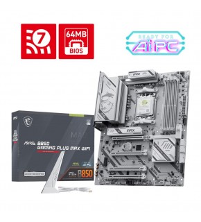 Msı MAG B850 GAMING PLUS MAX WIFI AM5 DDR5 8200MHZ(OC) DP 3x M.2 USB 5G LAN WI-FI 7 ATX Anakart