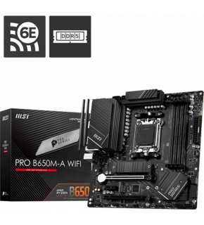Msı Mb Pro B650M-A Wifi Am5 Ddr5 6400Mhz(Oc) Hdmı Dp M.2 Usb3.2 2.5G Lan Wifi 6E Matx Anakart