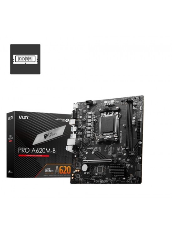 Msı Pro A620M-B AMD A620 AM5 Soket DDR5 6800(OC)MHz mATX Anakart Msı Pro A620M-B AMD A620 AM5 Soket DDR5 6800(OC)MHz mATX Anakart