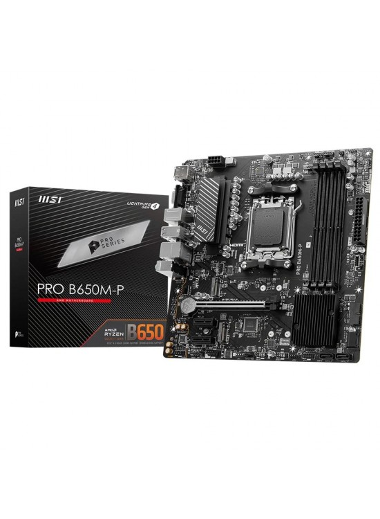 Msı Pro B650M-P 7200MHz (OC) DDR5 Soket AM5 M.2 HDMI DP VGA mATX Anakart