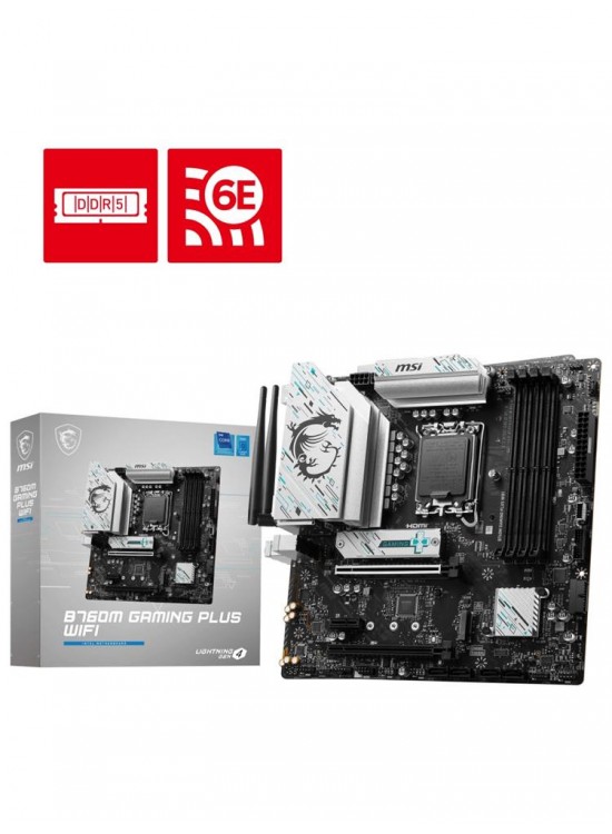 Msı Pro B760 Gaming Plus Wi-Fi Intel LGA1700 DDR5 ATX Anakart