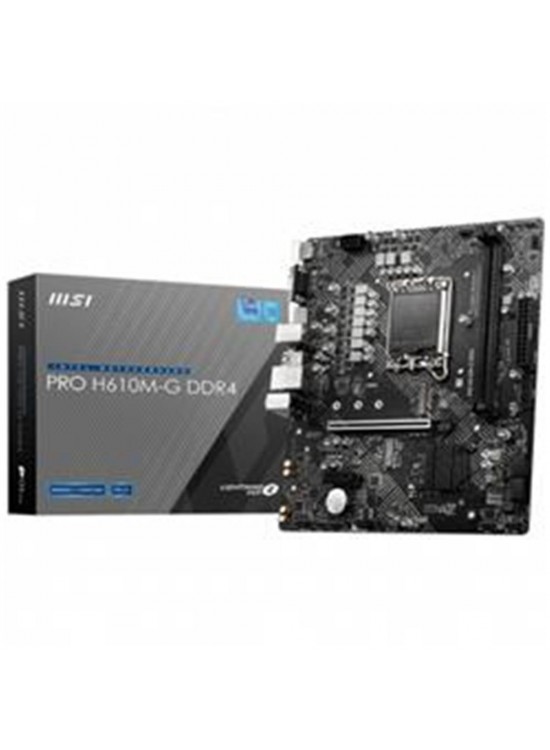 MSI PRO H610M-G DDR4 SOKET 1700 DDR4 3200(OC) PCI-E GEN 4 M.2 USB3.2 1X 1G LAN MATX ANAKART MSI PRO H610M-G DDR4 SOKET 1700 DDR4 3200(OC) PCI-E GEN 4 M.2 USB3.2 1X 1G LAN MATX ANAKART