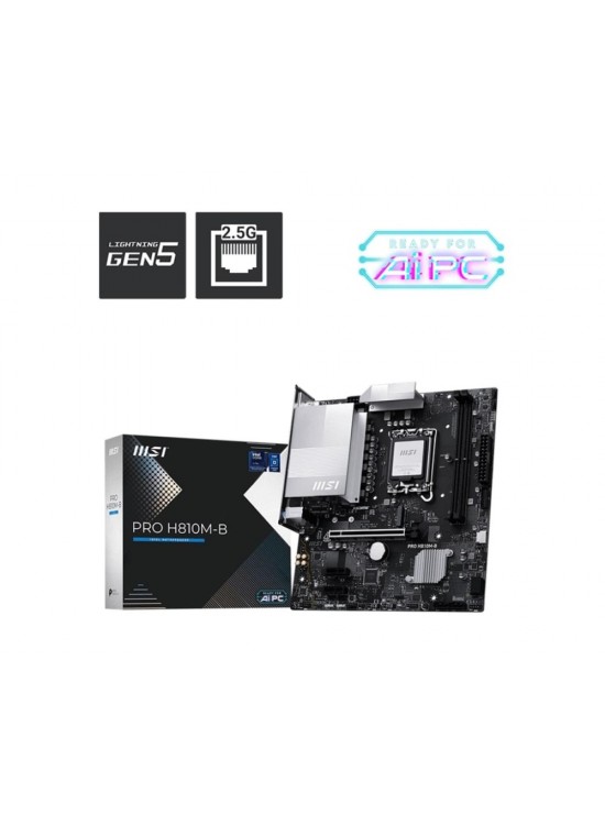 Msı Pro H810M-B Intel H810 Soket 1851 DDR5 6400+(OC)MHz mATX Gaming (Oyuncu) Anakart Msı Pro H810M-B Intel H810 Soket 1851 DDR5 6400+(OC)MHz mATX Gaming (Oyuncu) Anakart