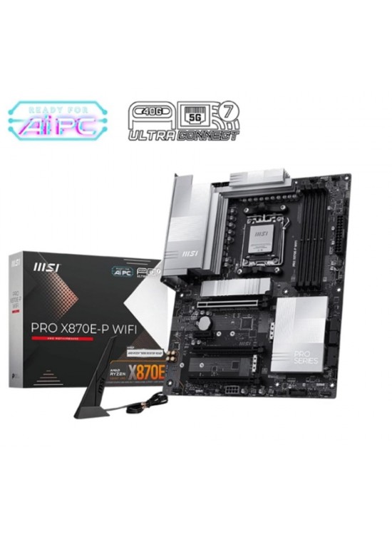 Msi Pro X870E-P WIFI DDR5 AMD X870E AM5 Soket DDR5 8200+(OC)MHz ATX Oyuncu (Gaming) Anakart Msi Pro X870E-P WIFI DDR5 AMD X870E AM5 Soket DDR5 8200+(OC)MHz ATX Oyuncu (Gaming) Anakart