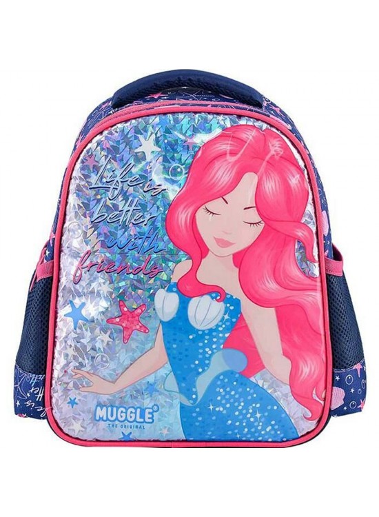 Muggle Anaokul Çantası Marmaid Lacivert Mu-3663 Muggle Anaokul Çantası Marmaid Lacivert Mu-3663