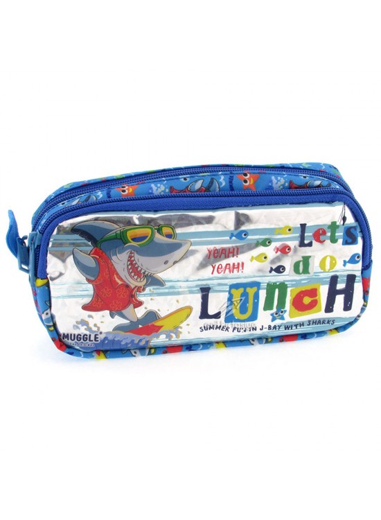 Muggle Kalem Çantası Cute Shark Mavi Mu-0082 Muggle Kalem Çantası Cute Shark Mavi Mu-0082