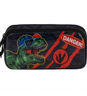 Muggle Kalem Çantası Danger Dino Siyah Mu-9284