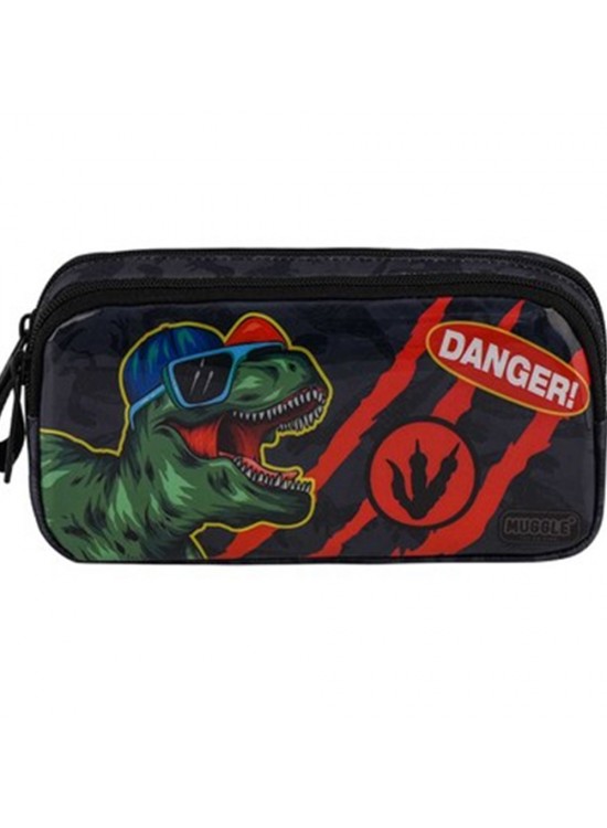 Muggle Kalem Çantası Danger Dino Siyah Mu-9284 Muggle Kalem Çantası Danger Dino Siyah Mu-9284