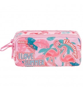 Muggle Kalem Çantası Flamingo Rose Mu-7273