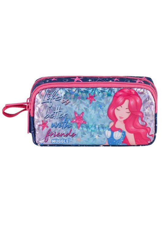 Muggle Kalem Çantası Marmaid Lacivert Mu-8874 Muggle Kalem Çantası Marmaid Lacivert Mu-8874