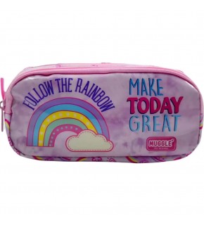 Muggle Kalem Çantası Soft Rainbow Pembe Mu-6757