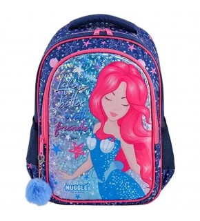 Muggle Okul Çantası Marmaid Lacivert Mu-8836