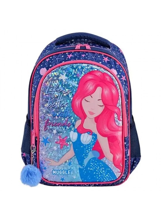 Muggle Okul Çantası Marmaid Lacivert Mu-8836