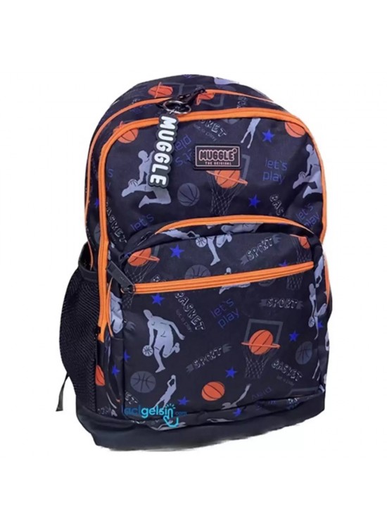 Muggle Okul Çantası Ot-Basket Siyah Mu-0440