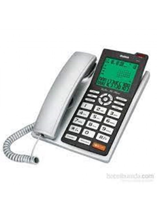 Multitek MC 140 Silver Ekranlı Arayan Numara Gösteren Handsfree Masa Üstü Telefon