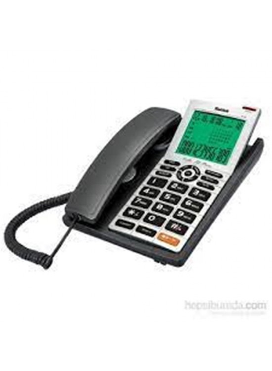 Multitek MC 140 Siyah Ekranlı Arayan Numara Gösteren Handsfree Masa Üstü Telefon