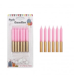 Mum İnce 2 Renk 8cm 6 Lı