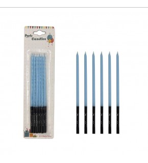 Mum İnce Kalem Makaron Renkler 15cm 6 Lı