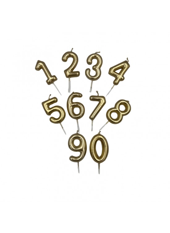 Mum Rakam Altın Gümüş Lüks 9cm