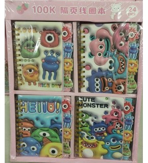 Munis Not Defteri Cute Monster 0724