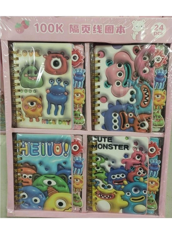 Munis Not Defteri Cute Monster 0724 Munis Not Defteri Cute Monster 0724