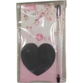 Munis Yapışkanlı Not Kağıdı Kalemli Siyah Kalp 95-233 (1 Adet)