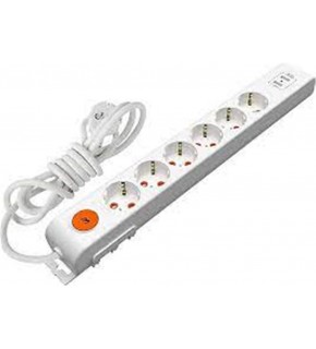 Mutlusan 6lı 1,5mt 2 Usbli 1425Joule Akım Korumalı Anahtarlı priz (001 175 670002 15 00)